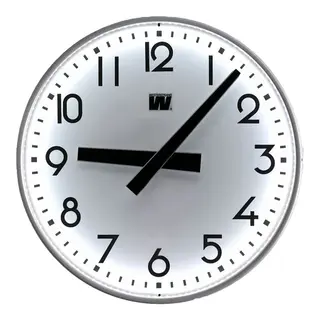 Klokke til utendørs bruk | Analog 60 cm LED belysning | GPS 230VAC | Veggmontert