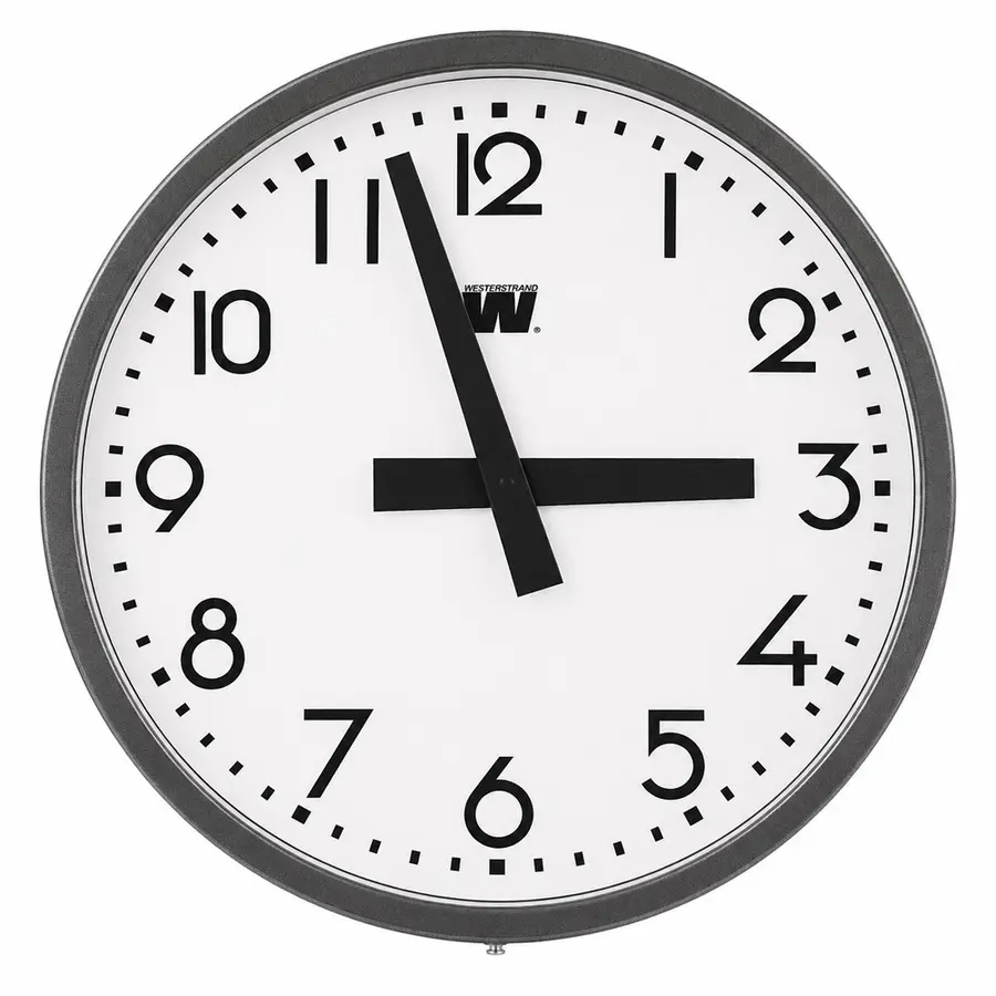 Klokke Innendørs Quartz | 60 cm Analog klokke | 230VAC 