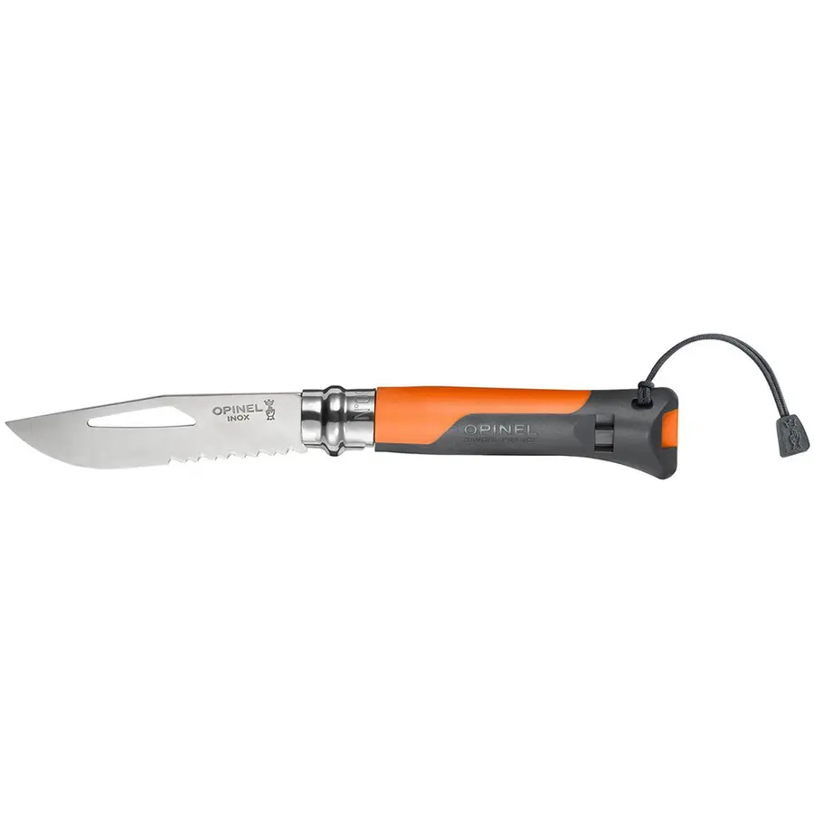 Opinel N°08 Outdoor Foldekniv | Oransje Solid lommekniv for hverdagsturene 