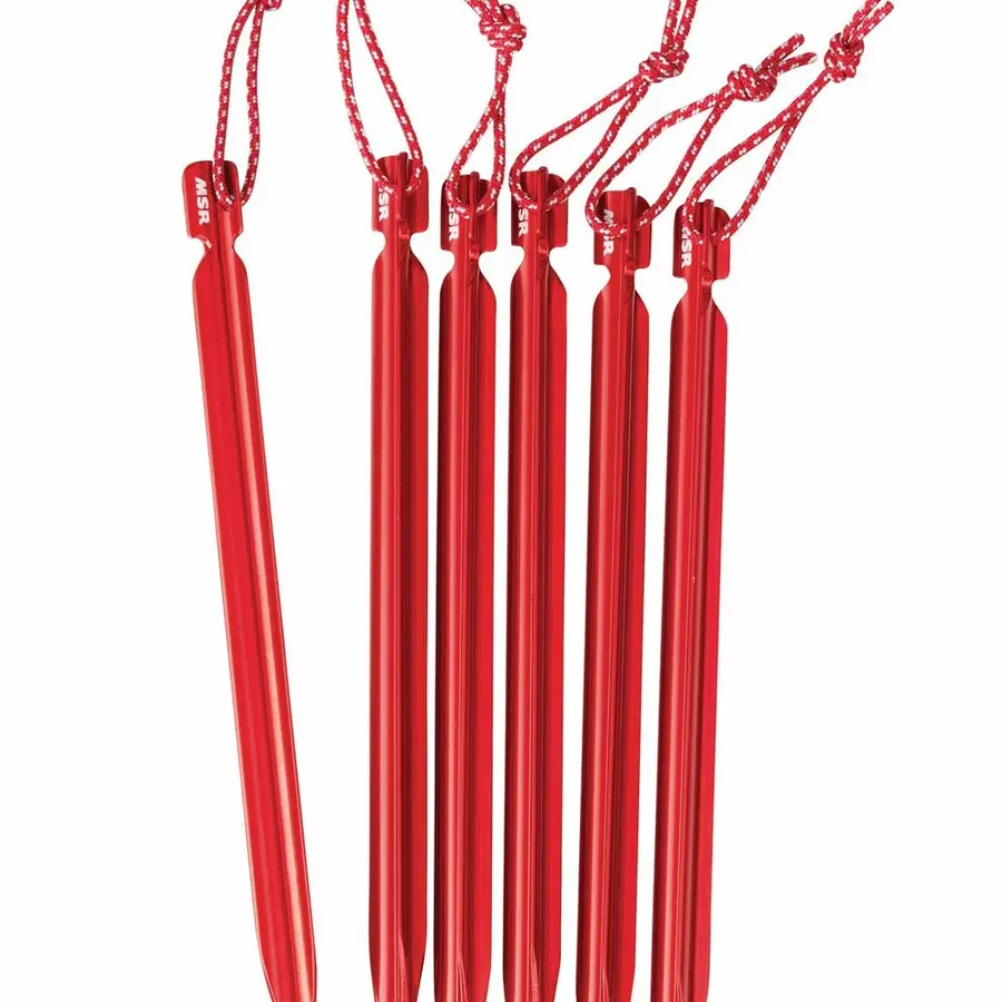 Teltplugger MSR Mini-Groundhog Stakes 6 teltplugger for hardt underlag 