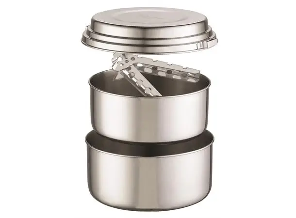 MSR Alpine 2 Pot Set | Turkjøkken Kjeler i rustfritt stål | 1,5 L og 2 L 