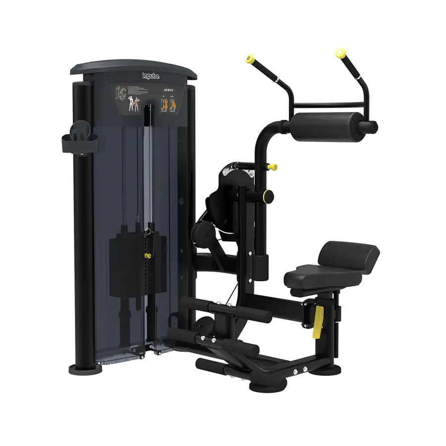 Mage og Korsryggtrener Impulse IT9534 Styrkeapparat for treningssenter 