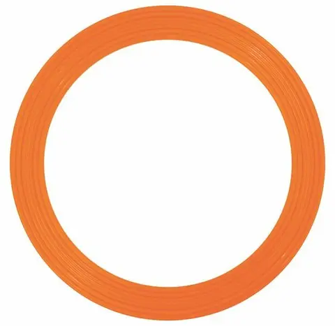 Motorikk- og lekering 18 cm | Oransje 18 cm liten flat ring til aktiviteter
