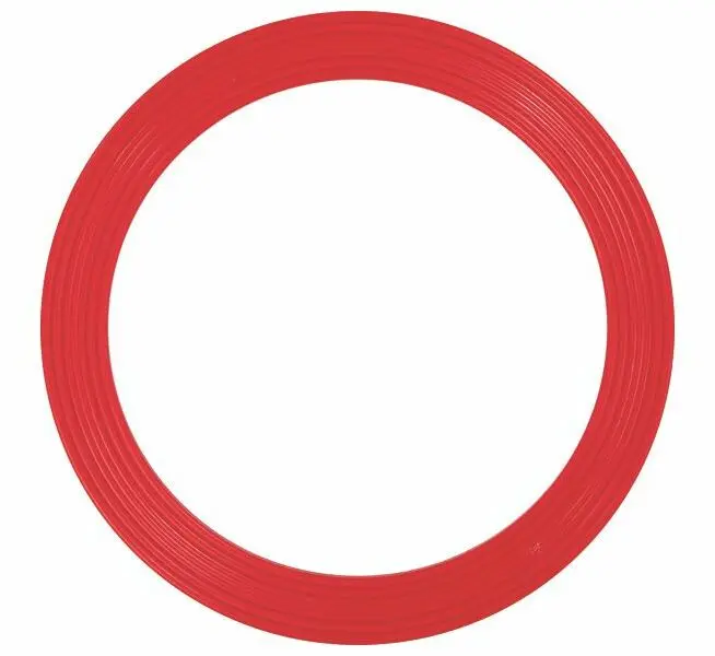 Motorikk- og lekering 18 cm | Rød 18 cm liten flat ring til aktiviteter 