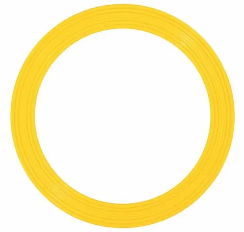 Motorikk- og lekering 18 cm | Gul 18 cm liten flat ring til aktiviteter