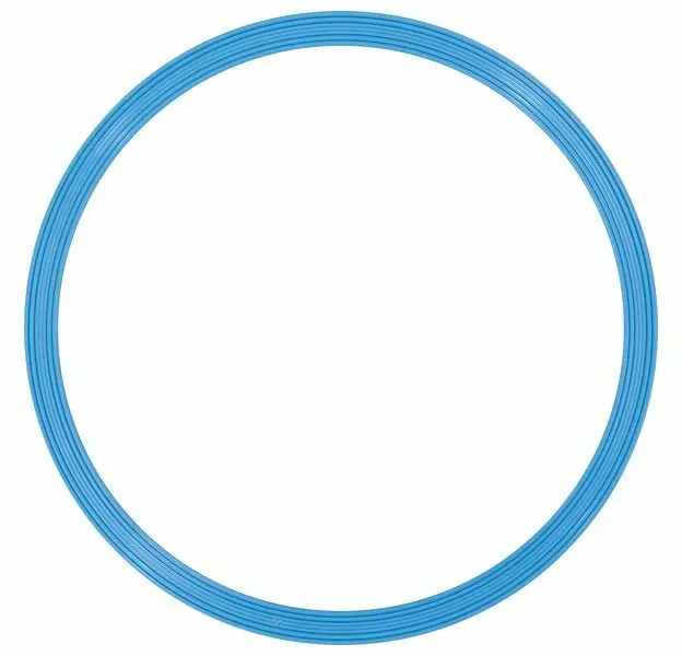 Motorikk- og lekering 35 cm | Blå 35 cm flat ring til aktiviteter 
