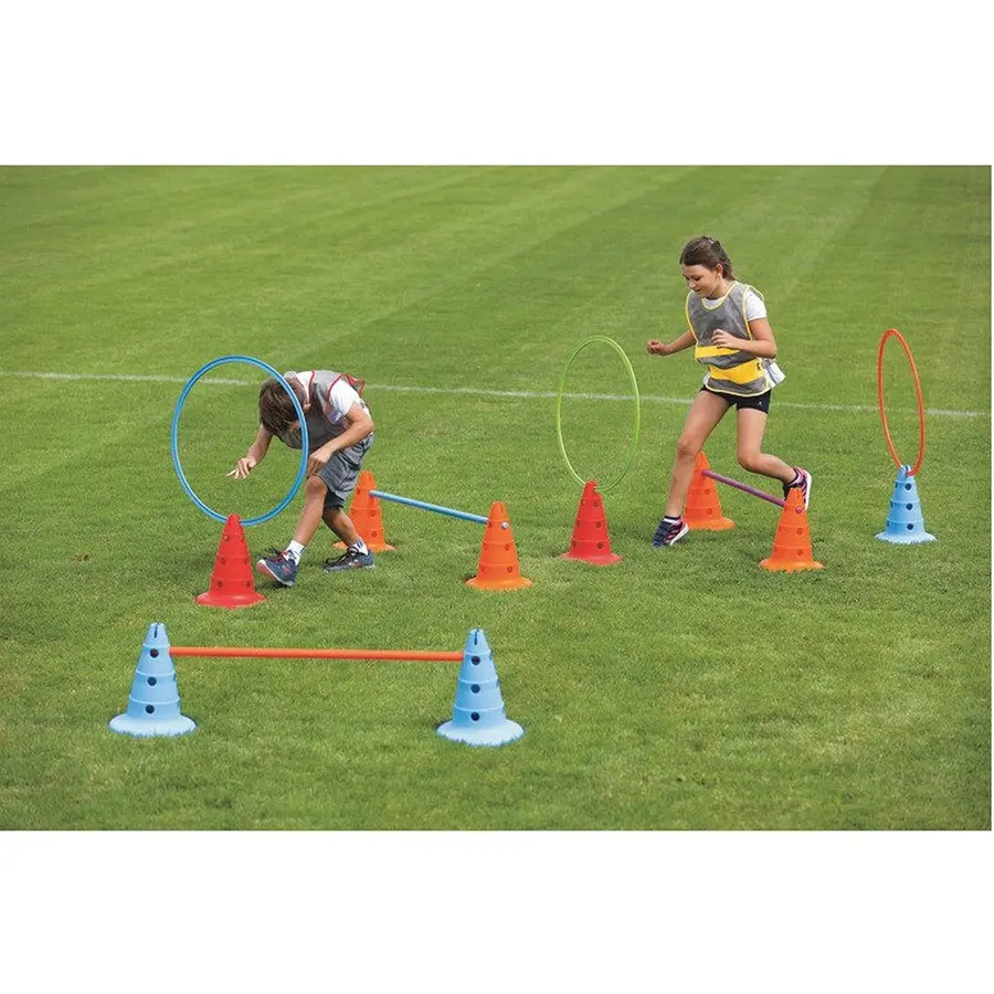 Gymnastikkringer 50 cm - 6 stk Sett med 6 flate ringer i ulike farger 