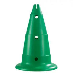 Markeringskjegler med hull | 50 cm 2 stk gr&#248;nne kjegler
