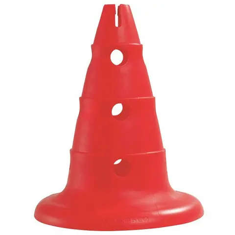 Markeringskjegle med hull | 32 cm 1 stk r&#248;d kjegle
