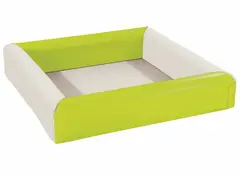 Ballbasseng Kvadrat 190x37 cm Limegr&#248;nn | Ftalatfri | Med baller