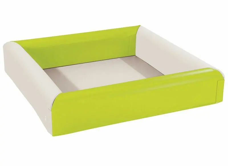 Ballbasseng Kvadrat 190x37 cm Limegrønn | Ftalatfri | Med baller 