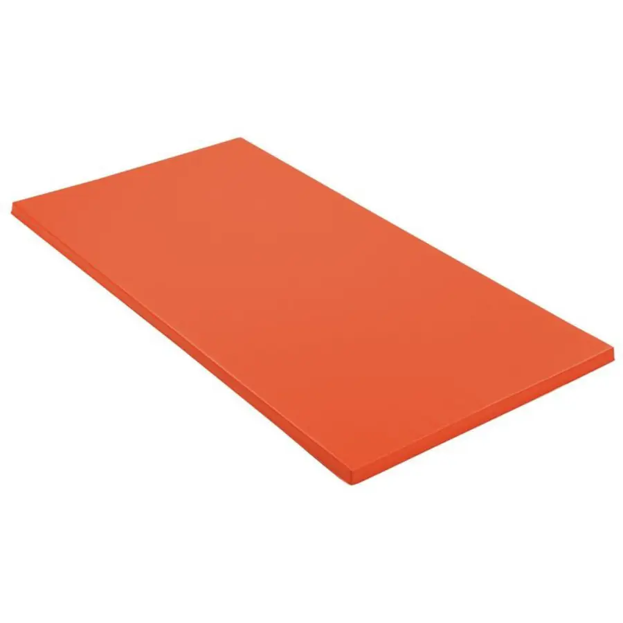 Lekematte 200 x 100 x 4 cm | Oransje Matte med antiskliunderlag 