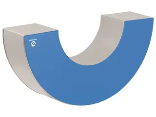 Skummodul | Halvsirkel i skum Diameter 120 cm | Bl&#229;