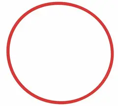 Rokkering Hula Hoop 65 cm Ekstra solid rokkering uten skjøt