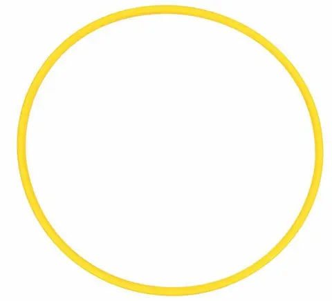 Rokkering Hula Hoop 65 cm Gul Ekstra solid rokkering uten skj&#248;t