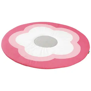 Matte rund med blomsterdekor Rosa | ø.120 cm | h.2 cm