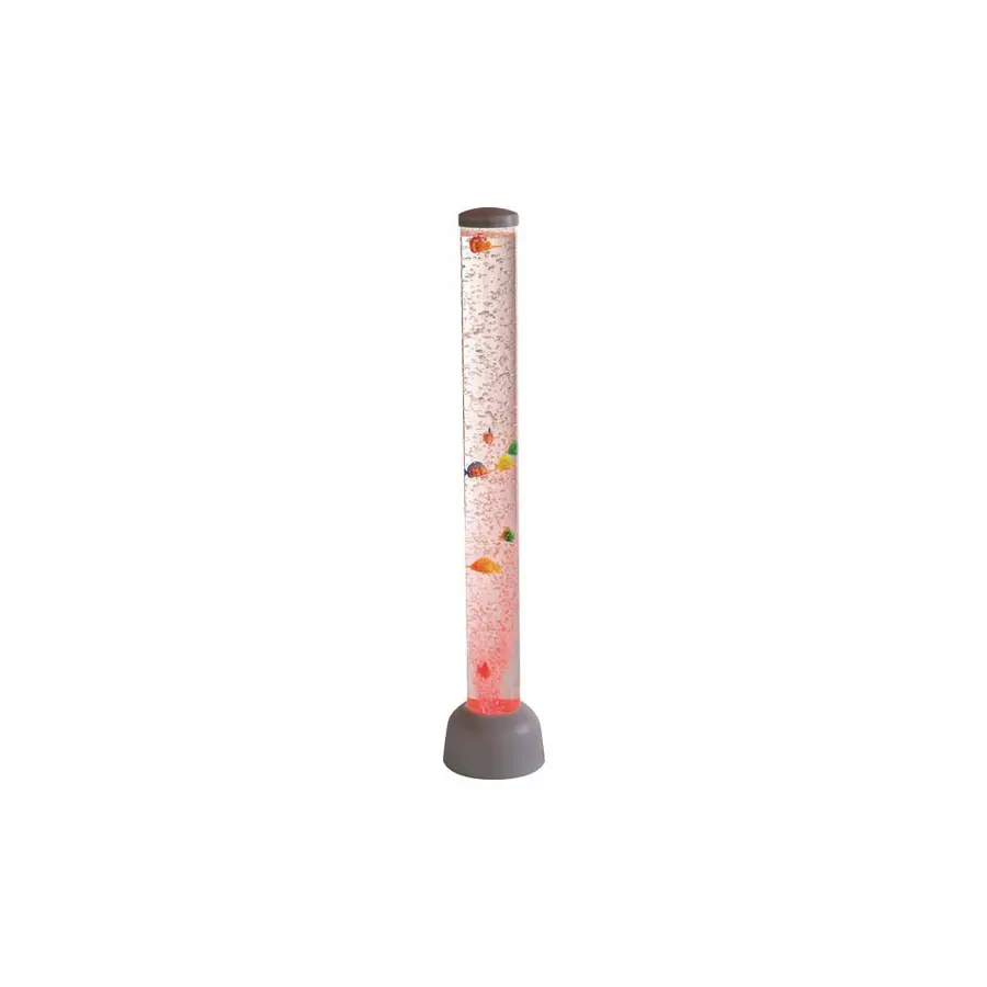 Boblerør med fisker | Høyde 105 cm 10 cm i diameter med svart base 