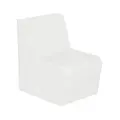 Skumstol rett – H: 40 cm - Hvit L 55 x B 73 x H 75 cm
