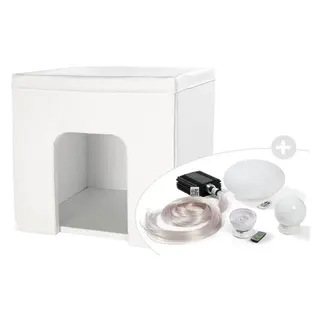 Sansehytte med utstyr 120 x 120 cm