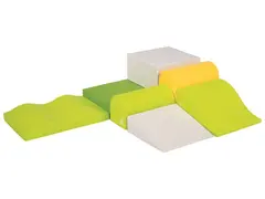 Mini Skumklosser | Niv&#229;et byggesett 168x120 cm | 7 elementer i skum