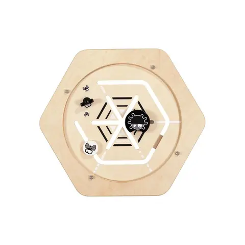 Veggpanel Hexagon Edderkopp 48 x 54 x 7 cm