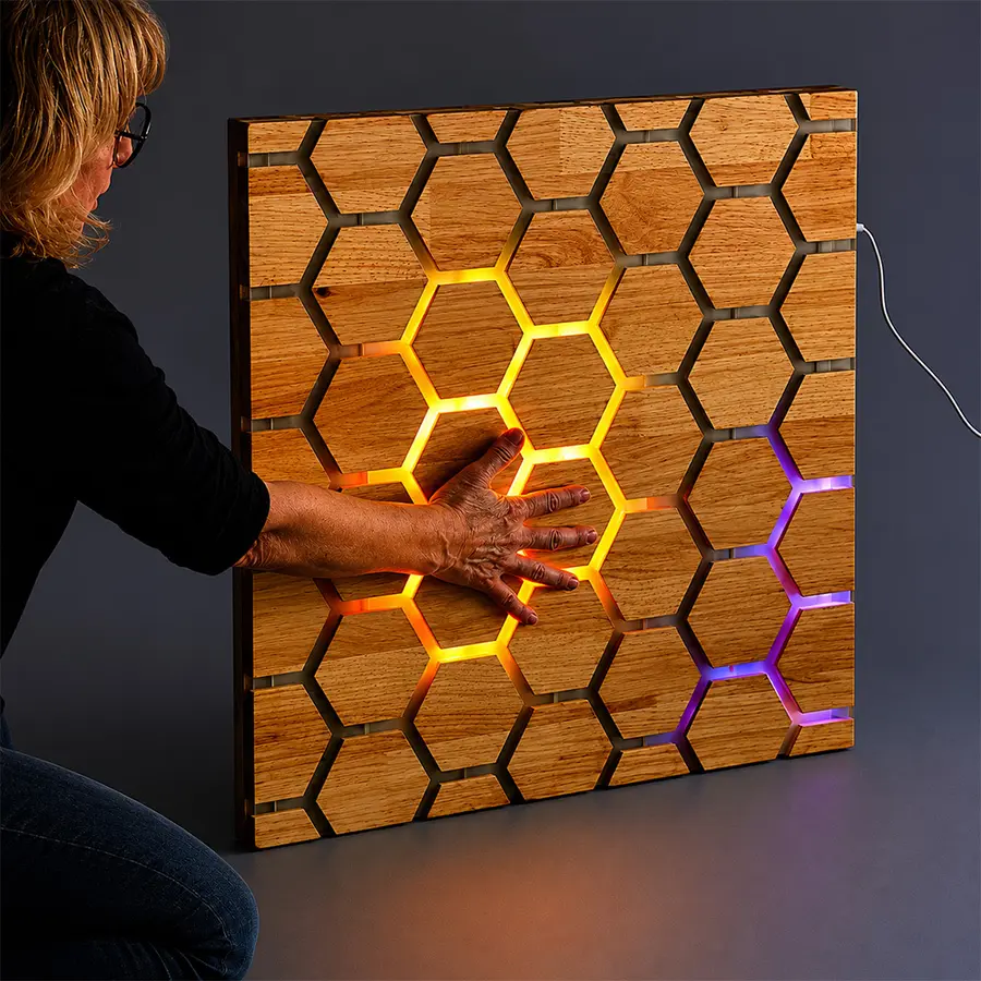 Aktivitetstavle Honeycomb Veggpanel | Autisme | Adhd 