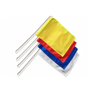 Vannpolo dommerflagg (4 stk) Hvit | Bl&#229; | R&#248;d | Gul